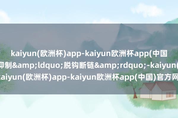 kaiyun(欧洲杯)app-kaiyun欧洲杯app(中国)官方网站-登录入口抑制&ldquo;脱钩断链&rdquo;-kaiyun(欧洲杯)app-kaiyun欧洲杯app(中国)官方网站-登录入口