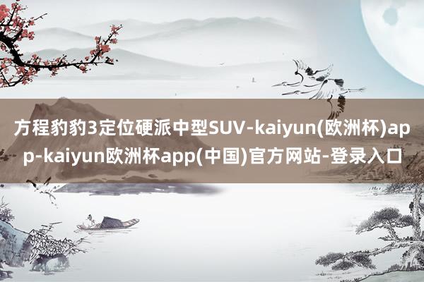 方程豹豹3定位硬派中型SUV-kaiyun(欧洲杯)app-kaiyun欧洲杯app(中国)官方网站-登录入口