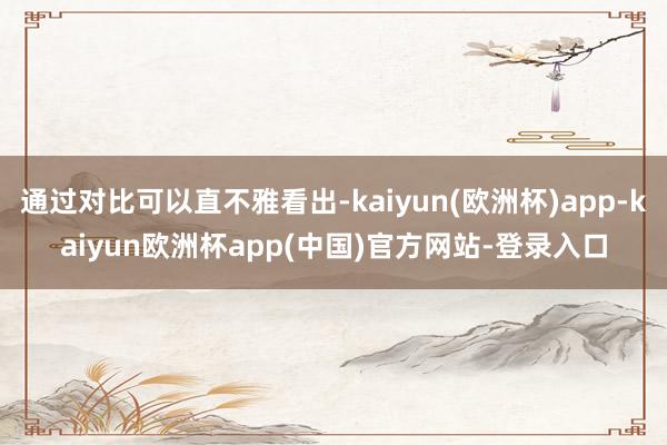 通过对比可以直不雅看出-kaiyun(欧洲杯)app-kaiyun欧洲杯app(中国)官方网站-登录入口