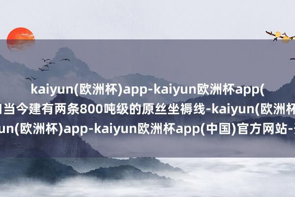 kaiyun(欧洲杯)app-kaiyun欧洲杯app(中国)官方网站-登录入口当今建有两条800吨级的原丝坐褥线-kaiyun(欧洲杯)app-kaiyun欧洲杯app(中国)官方网站-登录入口